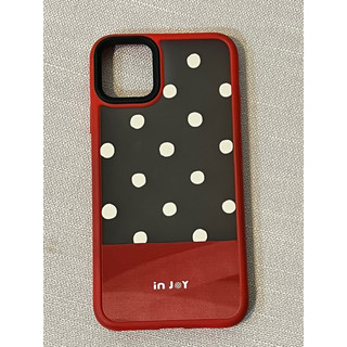 二手 In joy apple iPhone 11plus 手機殼 紅色 黑色 普普風 米妮