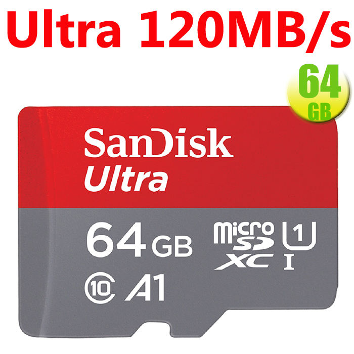 SanDisk 64GB 64G microSD Ultra 120MB/s micro SD C10 U1 記憶卡