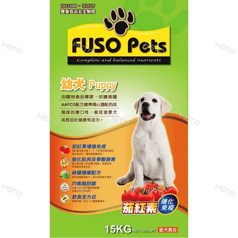 FUSO Pets福壽犬食-幼犬營養配方（15Kg / 包）福壽幼犬狗飼料