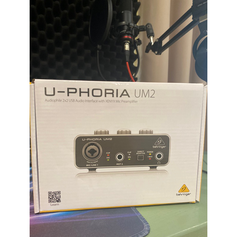 Behringer U-Phoria UM2 錄音介面(1年保固）