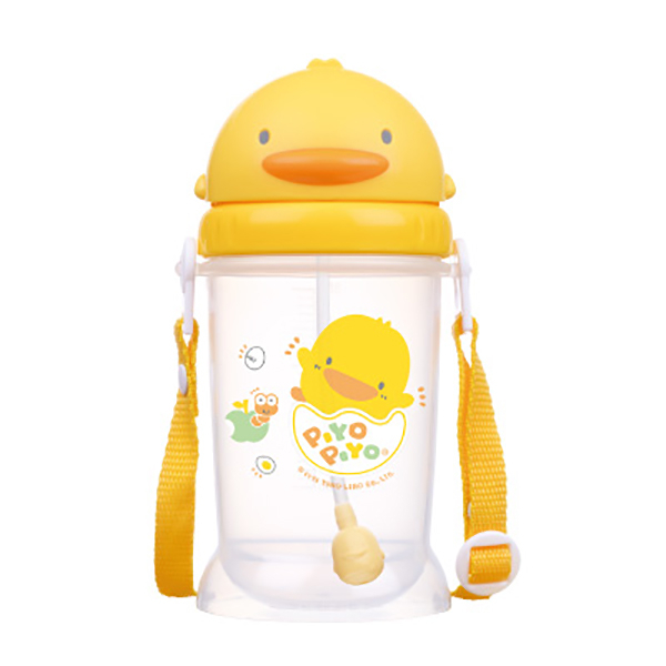 黃色小鴨自動吸管滑蓋水壺 兒童水壺 嬰幼兒水壺 台灣製 830508