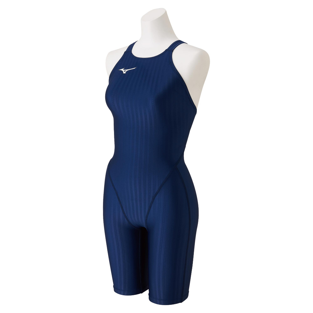 MIZUNO STREAM ACE 女連身泳衣 競賽型泳裝 N2MG022214 海軍藍【iSport愛運動】