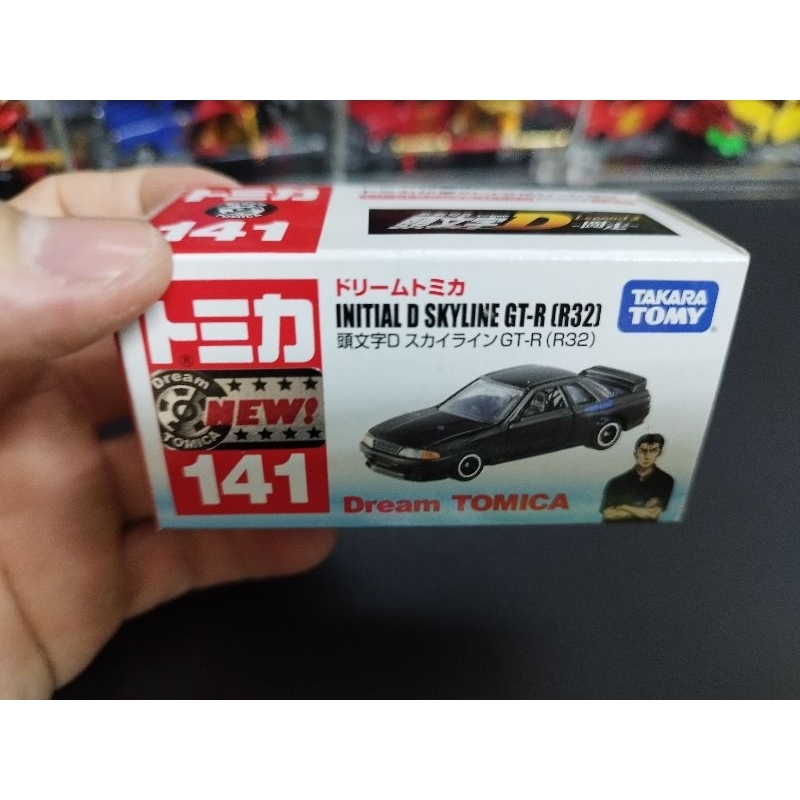 (含膠盒) TOMICA TOMY NO.141 NO141 頭文字D 中里毅 GT-R R32