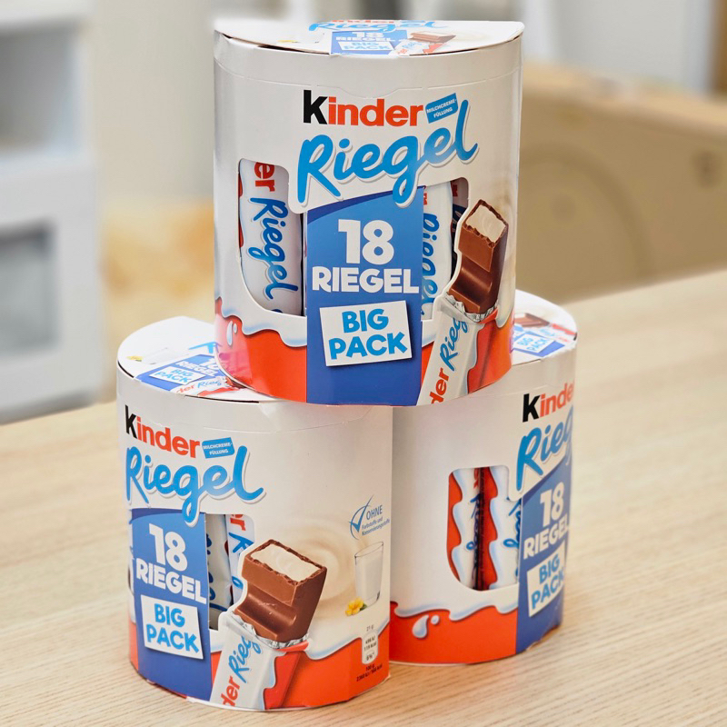 現貨 🔜｜kinder健達巧克力棒RIEGEL 牛奶巧克力｜國外限定.18入.大容量