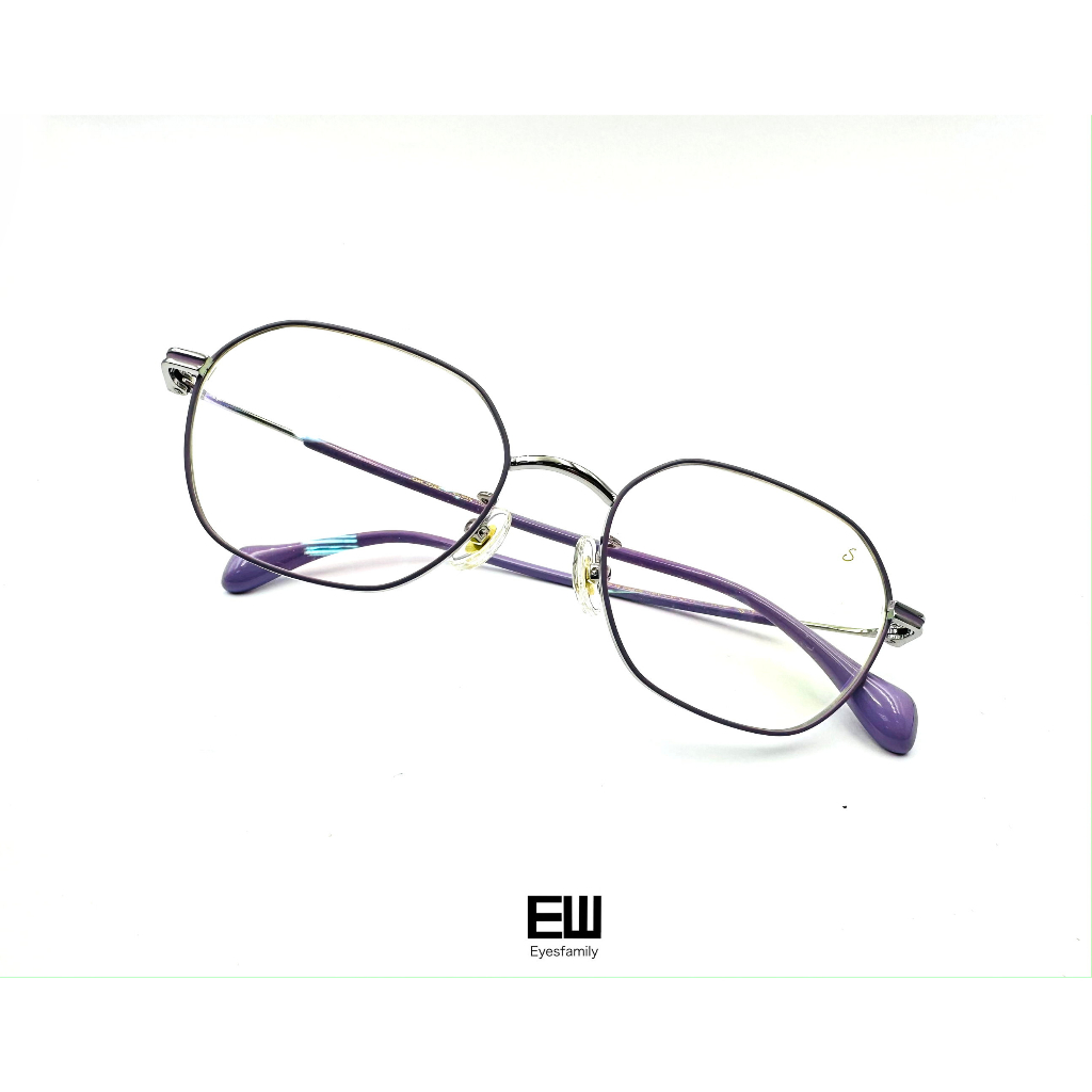 【眼鏡世家生活館】《Sivi.Max》台灣自創眼鏡 個性圈型 臉型修飾框 17470紫色