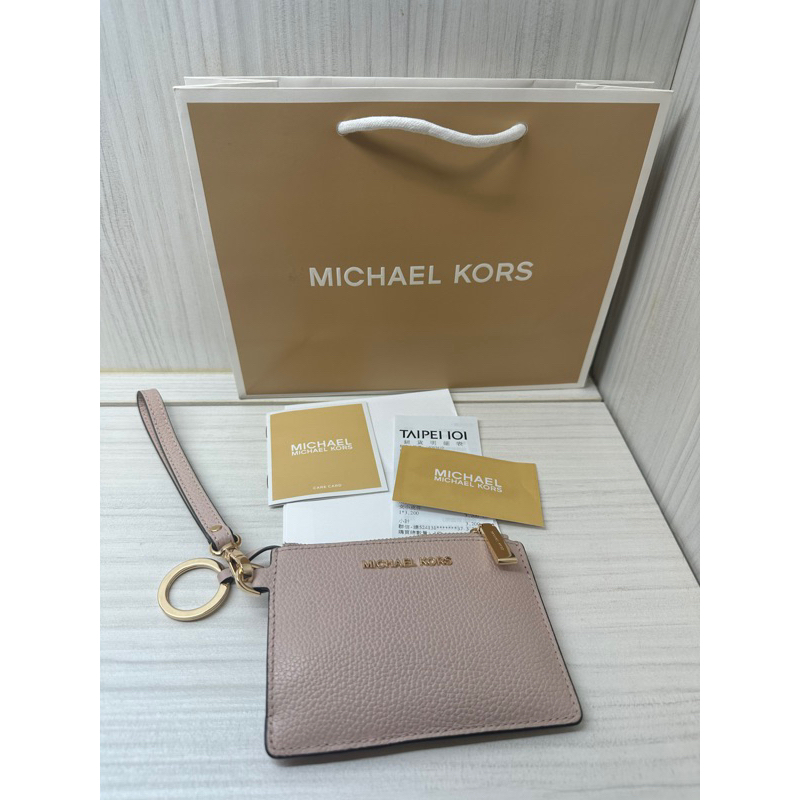 *快速出貨*有使用痕跡如照片可接受再下單*台北101櫃上購入 MICHAEL KORS MK手挽包 零錢包 鑰匙包