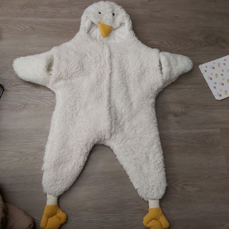 ［未穿過免運可當日出］寶寶大鵝裝 連身衣 造型 保暖 睡袋 防驚跳 海星裝 大鵝