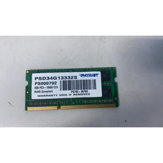 筆電記憶體 Patriot 博帝 DDR3 1333 4G 雙面