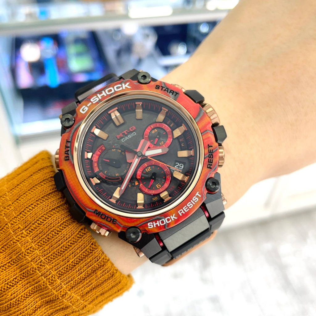 CASIO 卡西歐  G-SHOCK 40周年閃耀紅限量錶 MTG-B3000FR-1A