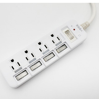 【買就送分接器】安全達人 5開4插3P延長線 6尺 1.8M 新安規 高溫自動斷電 K-59L