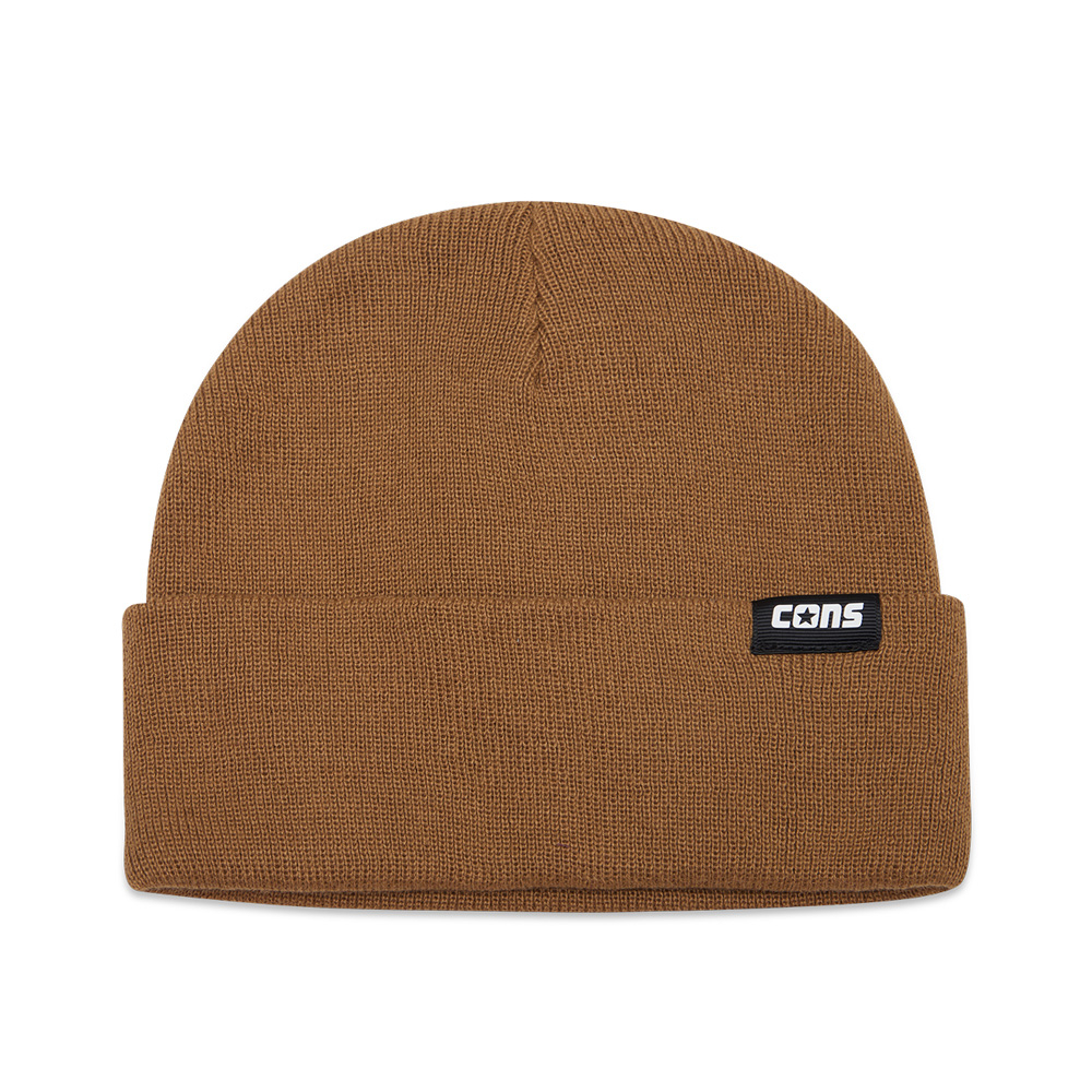 CONVERSE 休閒帽 運動帽 CONS BEANIE 男女款 中性款 10023960-A02 卡其色