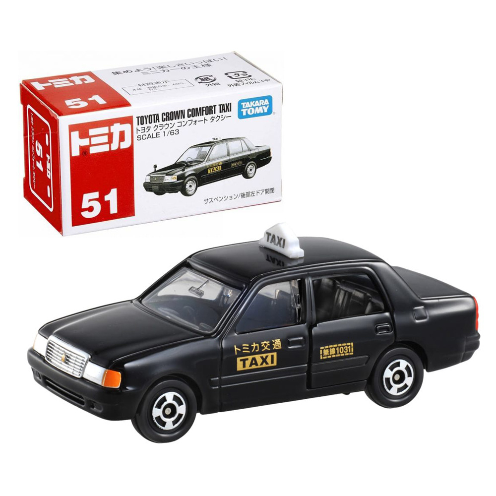 【TOMICA】 多美小汽車 豐田黑色計程車 No.051