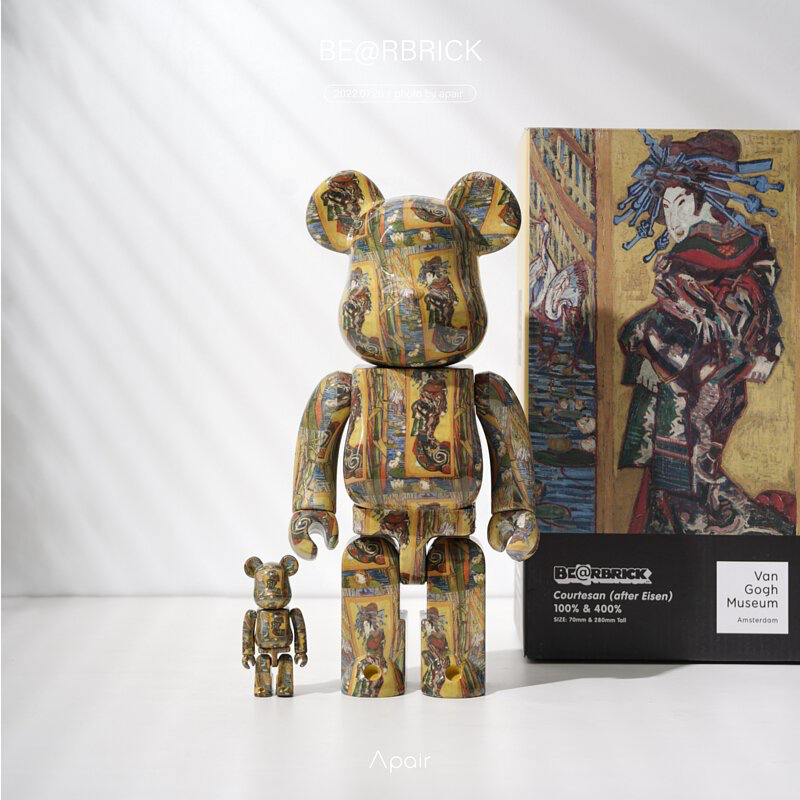 BE@RBRICK Van Gogh Museum 梵谷 博物館 3.0 花魁 藝伎 400%+100% 庫柏力克熊