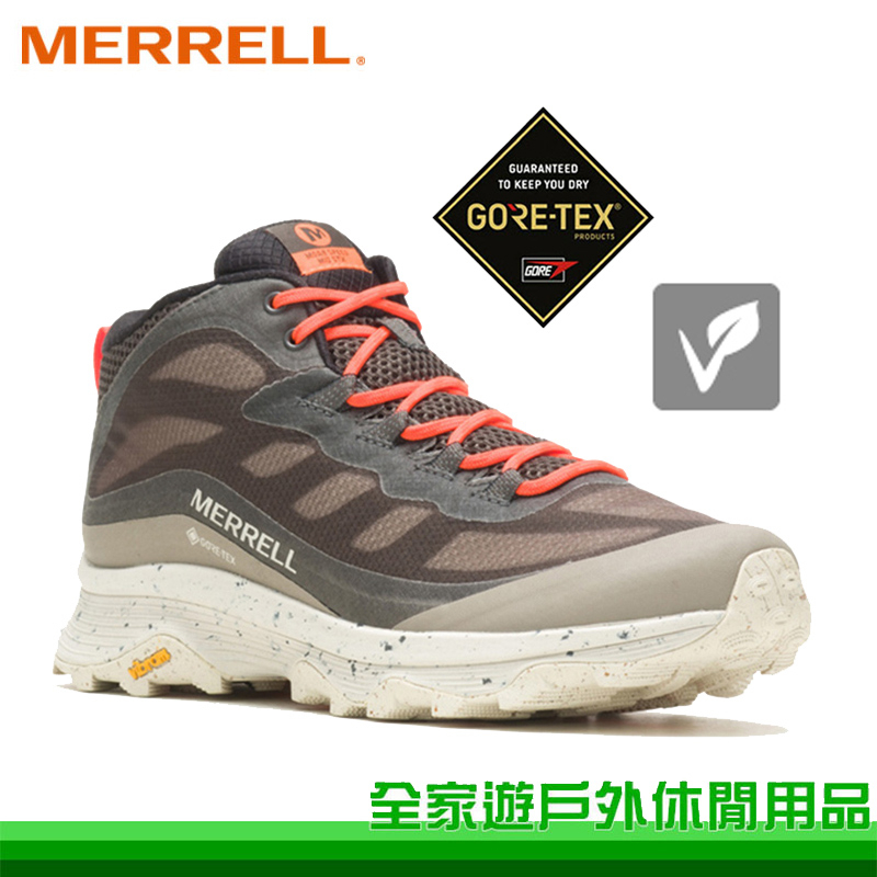 【MERRELL 美國】男 MOAB SPEED MID GORE-TEX 中筒登山鞋 橘褐色 越野鞋 ML067713
