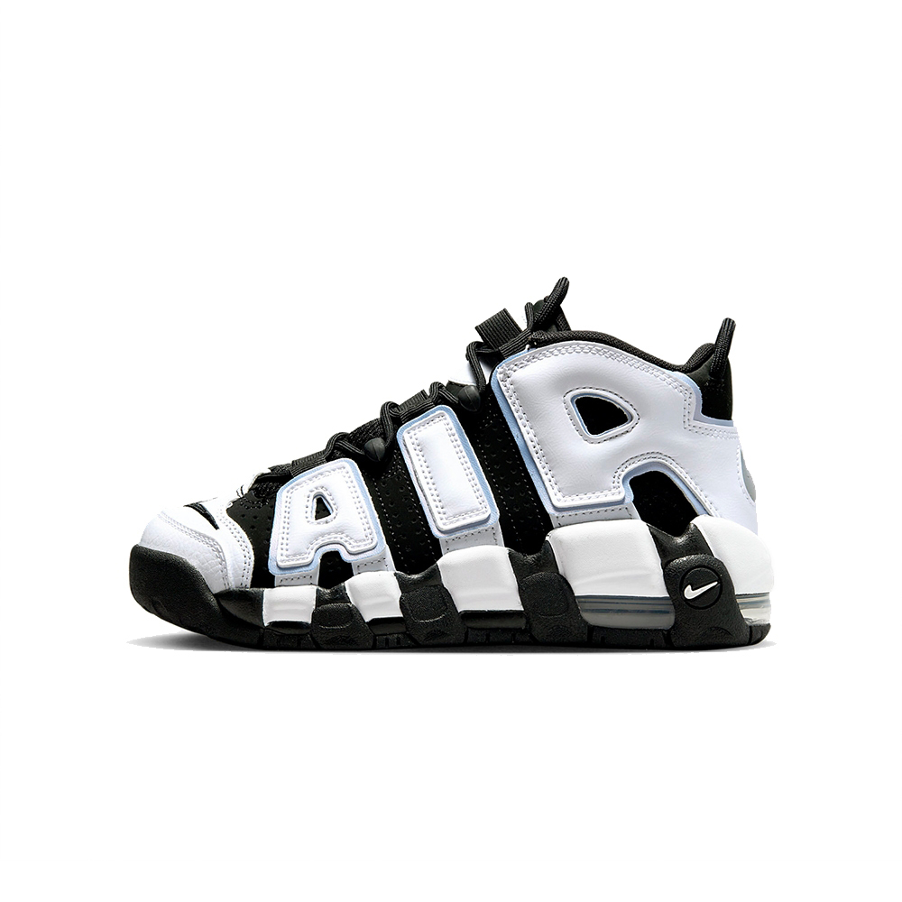 NIKE_女性_大童_休閒鞋 NIKE AIR MORE UPTEMPO (GS)_黑白_DQ6200001