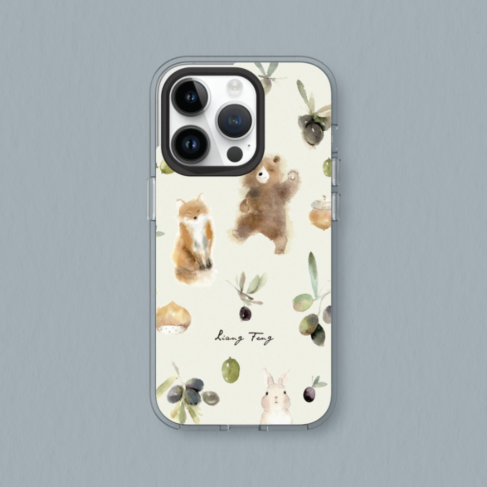 犀牛盾 適用iPhone Clear透明防摔手機殼∣涼丰系列/橄欖與動物們