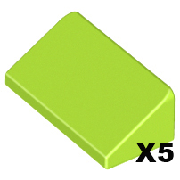 「翻滾樂高」LEGO 85984 Slope 30 1x2x2/3 斜邊 萊姆綠(Lime) 5個