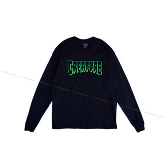 K.F.M 2 CREATURE Logo Outline L/S Tee 經典滑板老牌 美國圓筒Tee 薄長袖 長袖