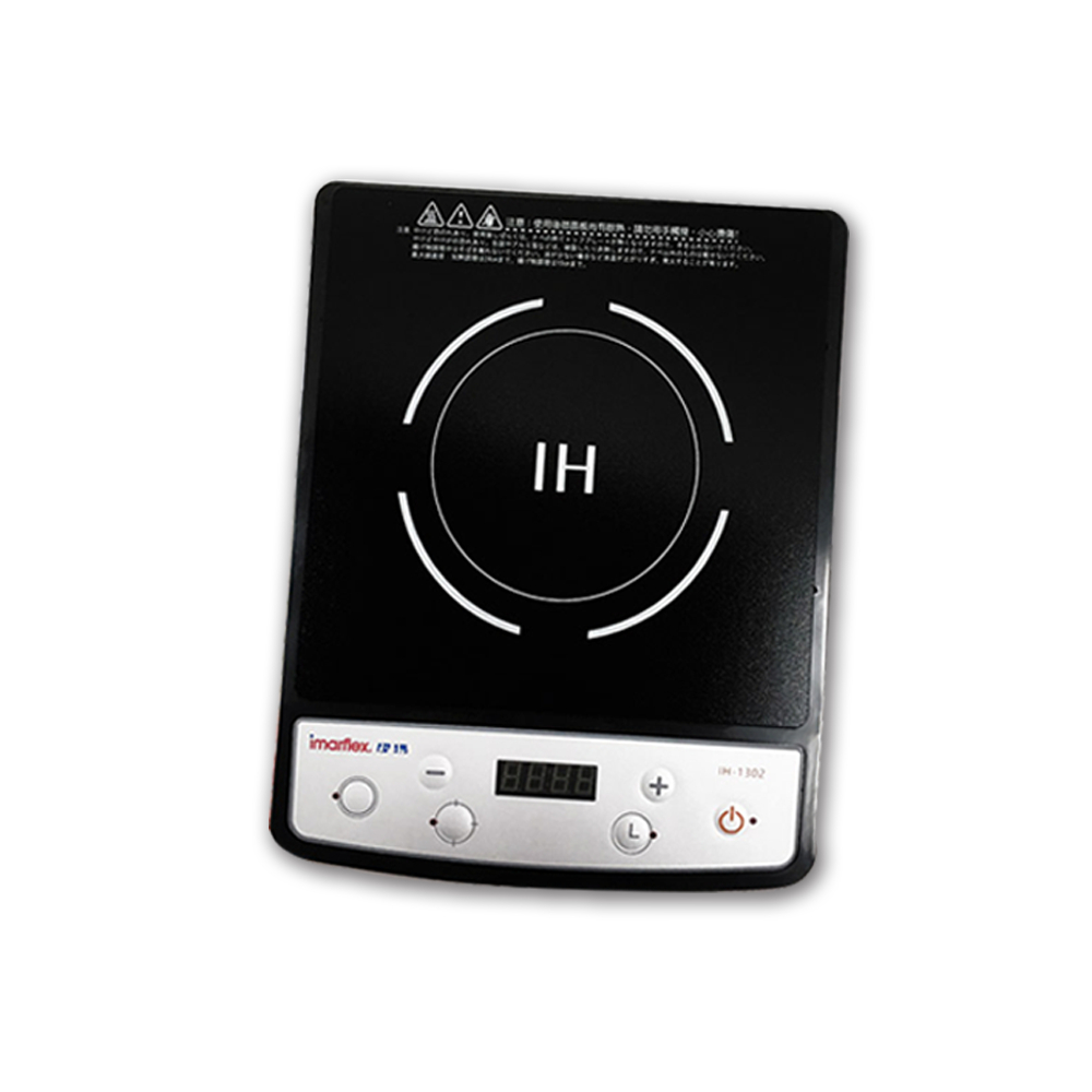 【Imarflex 伊瑪】IH智慧型電磁爐 IH-1302(6段溫度) 變頻加熱 1300W大功率 防乾燒 定時定溫