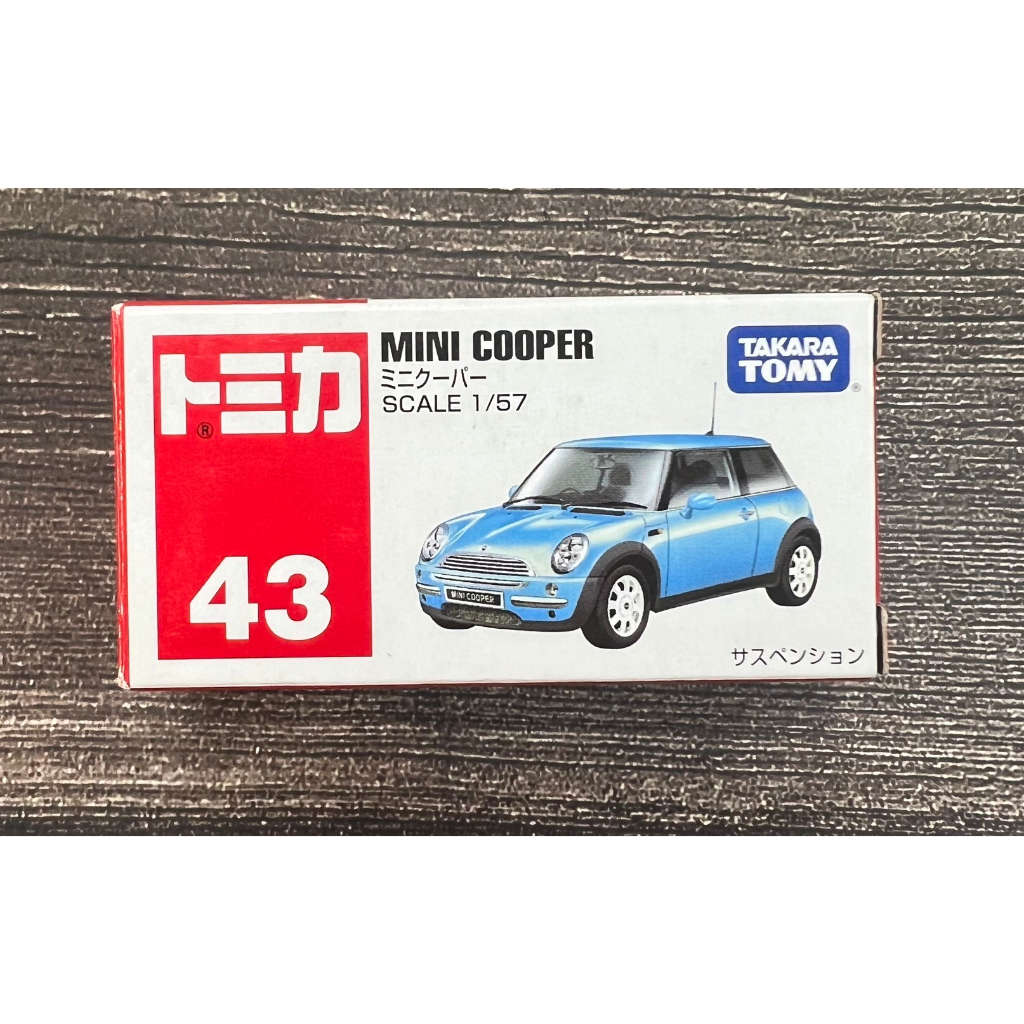 《GTS》純日貨TOMICA 多美小汽車 絕版 NO43 mini cooper 744450