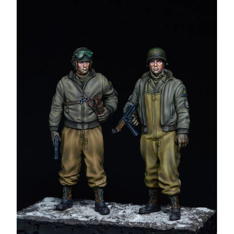 【現貨一套】1/35 二戰美軍士兵2人 樹酯人型  序号893