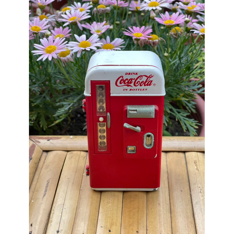 《可口可樂》迷你復古復刻販賣機 絕版收藏 實心鐵鑄