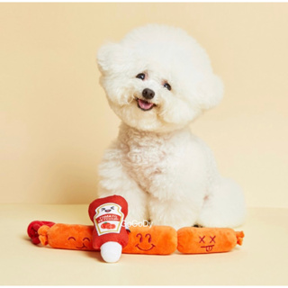 GoGoDy 現貨 韓國🇰🇷PO 香腸番茄醬套裝響紙BB發聲寵物玩具