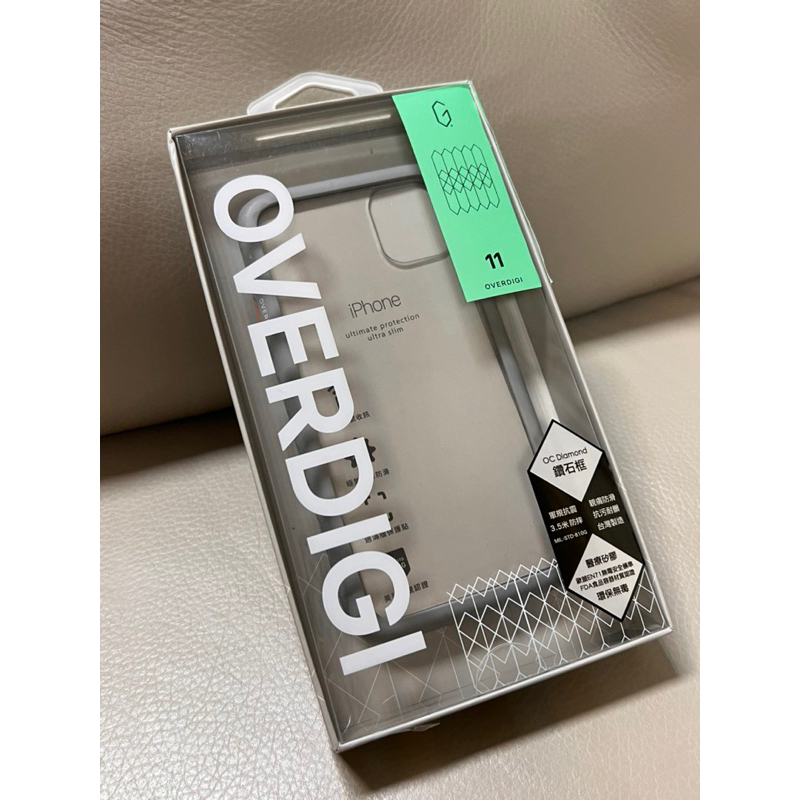 OVERDIGI軍規防摔透明手機殼OC-Diamond鑽石框iPhone11/V2雙料軍規防摔手機殼12ProMax