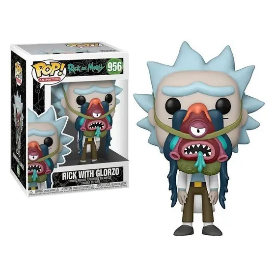 FUNKO POP 956 動畫系列 瑞克和莫蒂 w/Glorzo 面具 RICK MORTY 公仔 收藏 代理版
