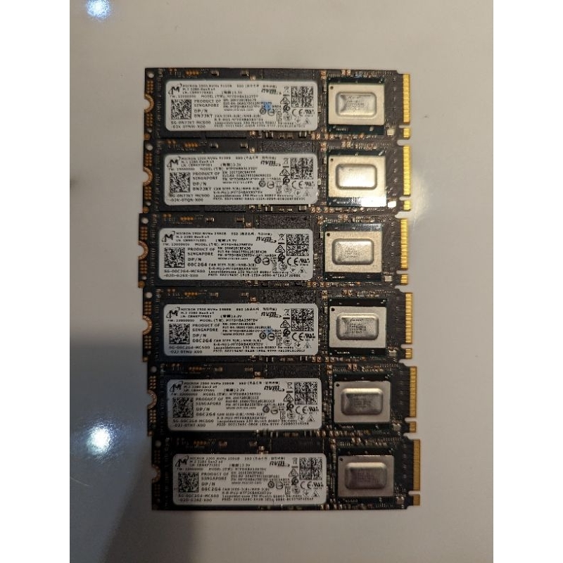Micron 2300 M.2 NVME 2280 SSD固態硬碟 拆機良品 256GB 512GB