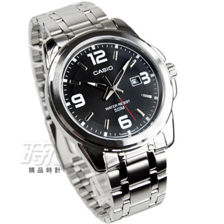 CASIO卡西歐 MTP-1314D-1A 原價1525 日期視窗 男錶 指針錶 防水50米 日期顯示 不銹鋼錶帶 黑色