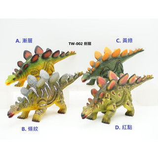 清倉 歡迎議價【TW-002 劍龍】模擬模型 侏羅紀 恐龍 動物玩具 塑膠模型 玩具擺件 公仔 兒童認知玩具 舒壓擺件