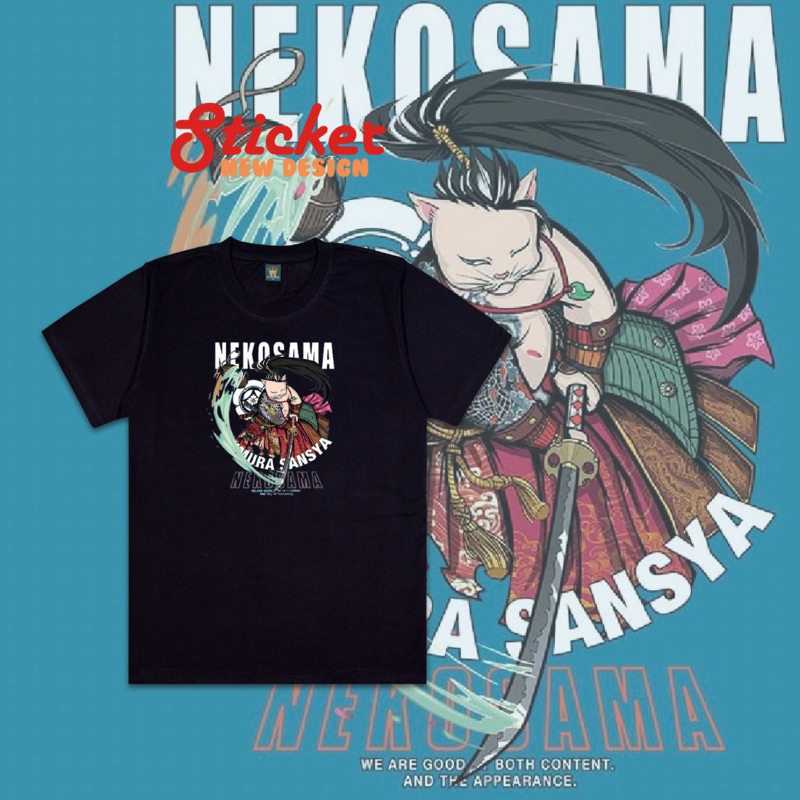 【現貨】貓大人9 貓武士｜日系萌寵短袖T恤 創意武士上衣 浮世繪風格 貓奴短T