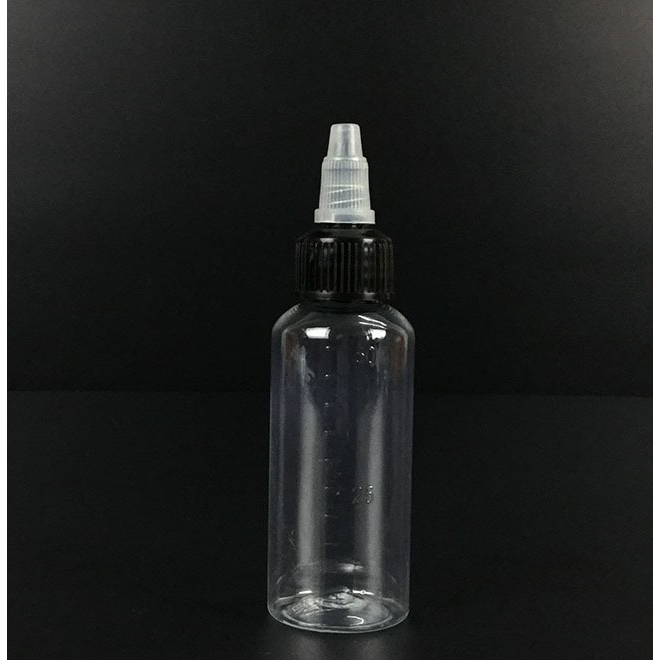 ★Hobby模改舖★ 帶刻度空瓶 油漆瓶 PET調漆瓶 混漆瓶 (含珠) 50ml 透明易倒瓶 50cc