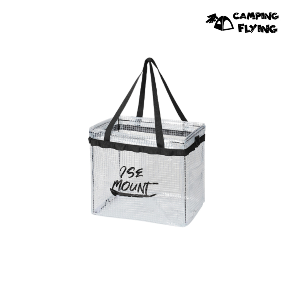ISE mount 透明網格 海邊防水袋 野餐袋 透明大容量 沙灘包 台灣現貨 campingflying 想露飛飛