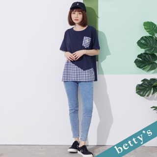 betty’s貝蒂思(21)高腰雙釦窄管牛仔褲(牛仔藍)