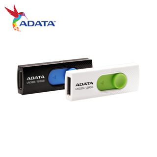 ADATA 威剛 UV320 32GB 64GB 128GB USB3.2 Gen1 隨身碟 清新白 時尚黑