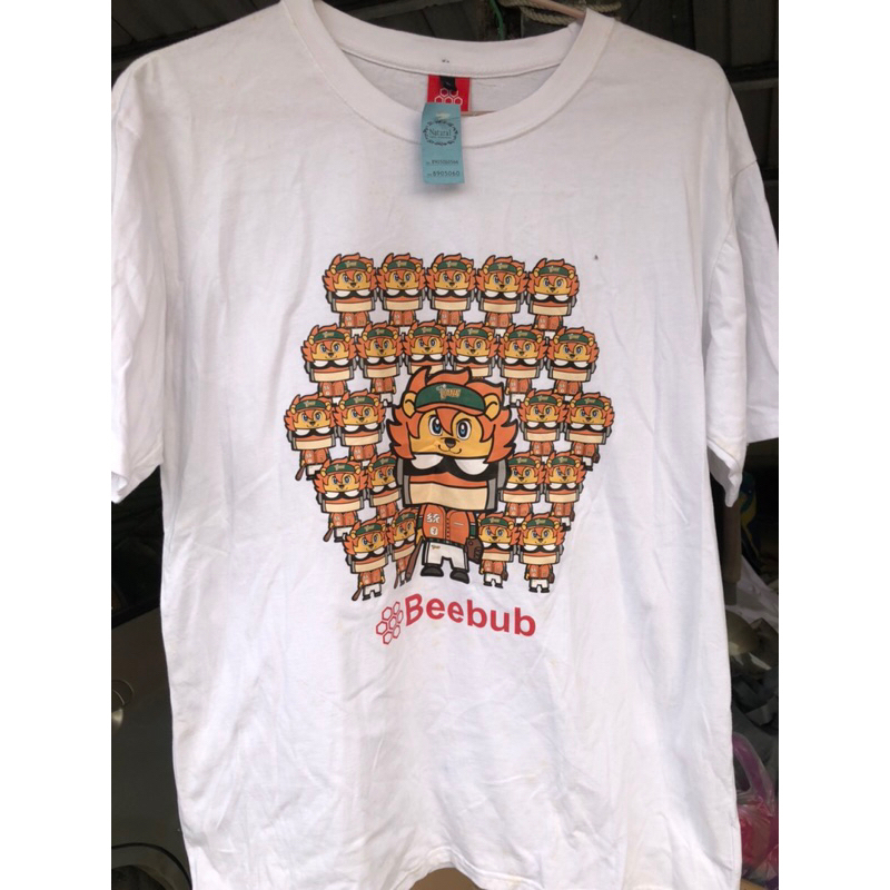 Beebub UNI LION 統一獅大圖短袖T恤上衣