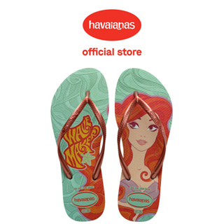 Havaianas 哈瓦仕 拖鞋 夾腳拖 迪士尼 美人魚 紅綠 Slim Princesas 4135045-1809W