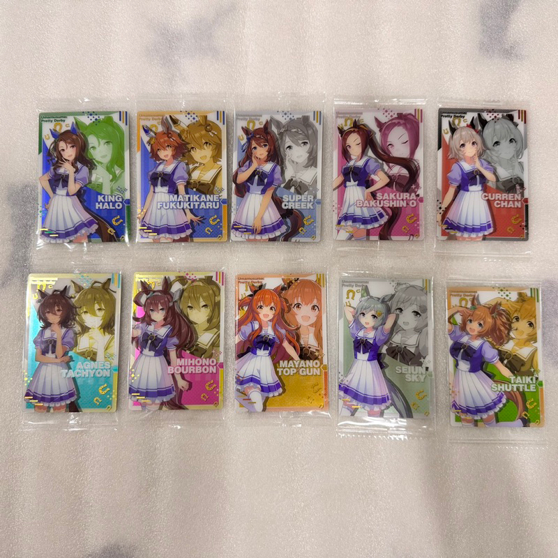 🍭Ruo🍭賽馬娘 制服 卡片 大樹快車 重砲 愛麗速子 星雲天空 美浦波旁 真機伶 超級小溪