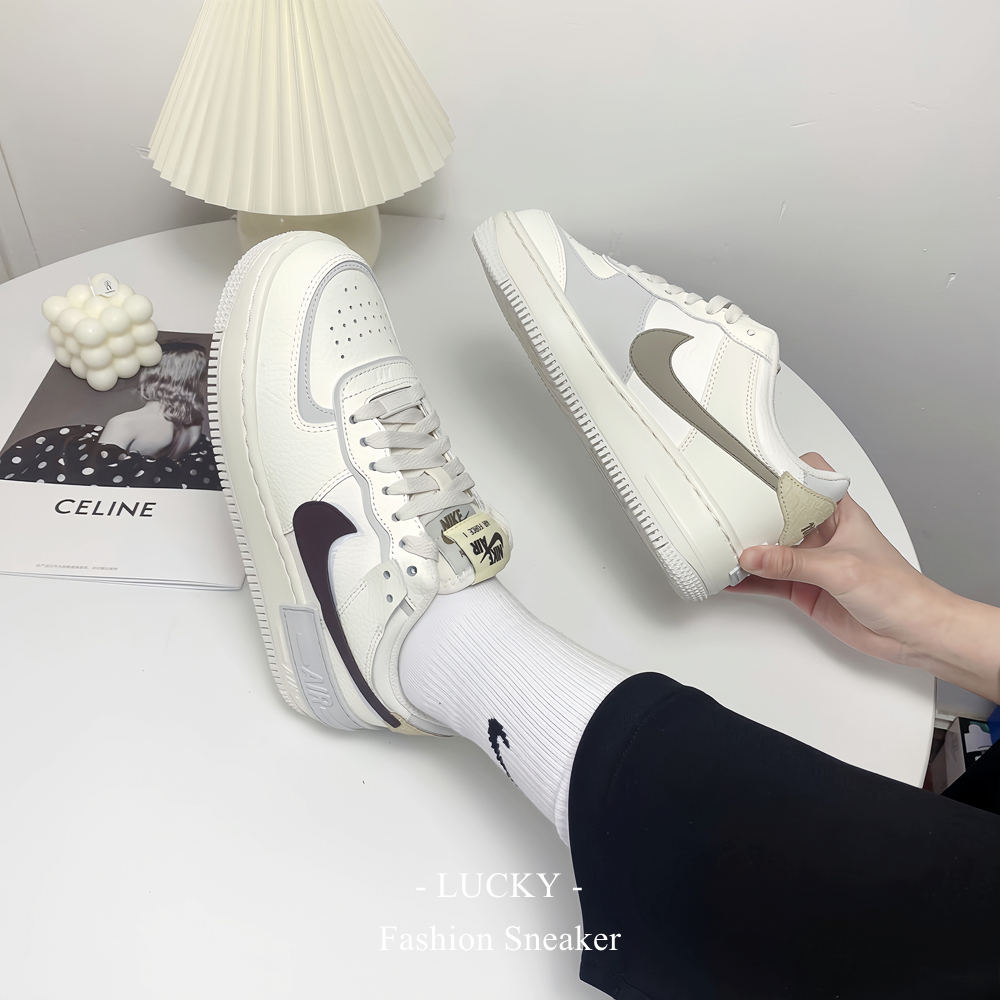 -Lucky 🇰🇷- Nike Air Force 1 Shodow 白棕 抹茶 厚底 鵝黃 鴛鴦 FD0804-100