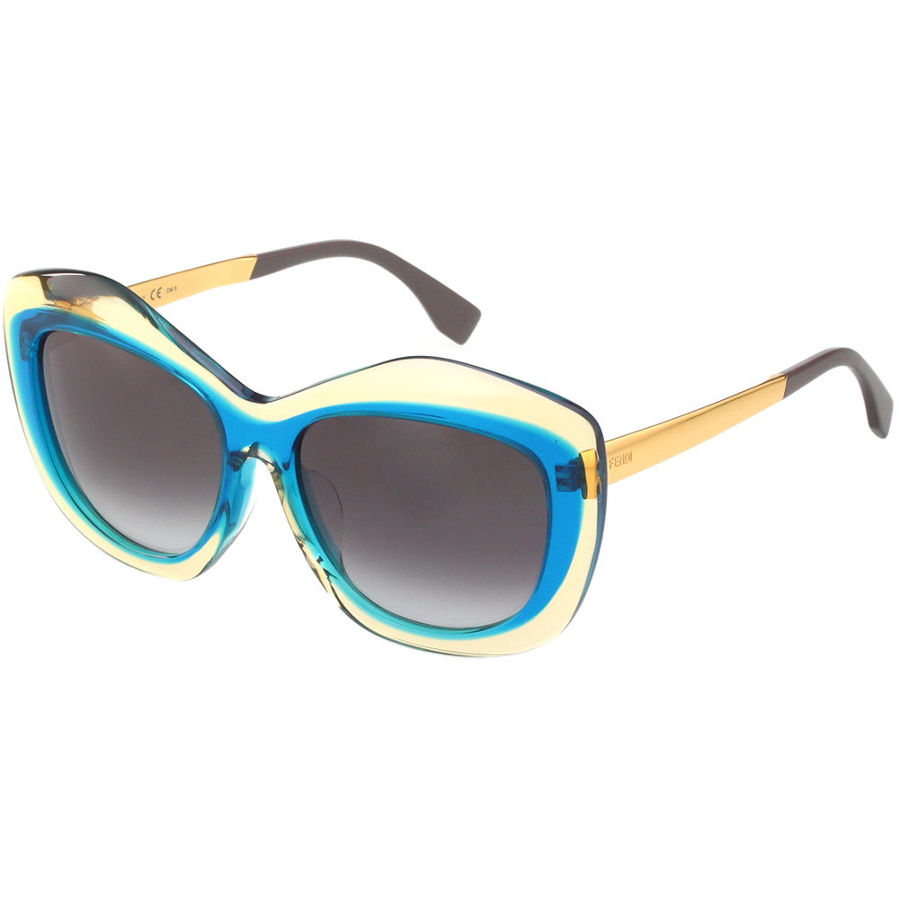 FENDI 墨鏡 太陽眼鏡(黃+綠色)FF0029FS