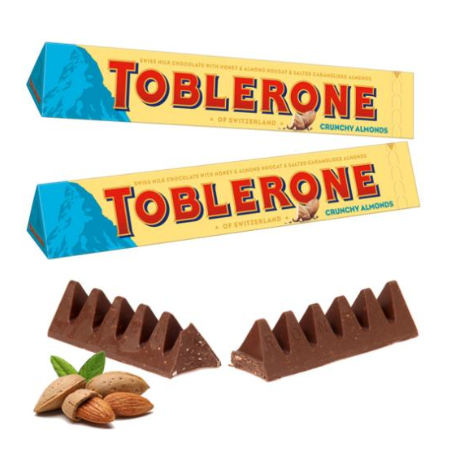 【Ellen家居】新包裝 瑞士 TOBLERONE 瑞士三角脆杏仁巧克力 100gx3