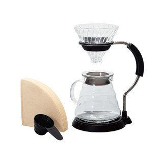 《HARIO》V60玻璃濾杯手沖咖啡壺組(VAS-8006-G)