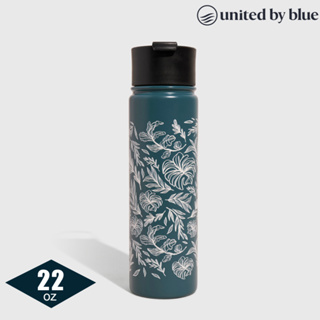 United by Blue 22oz 不鏽鋼保溫瓶 707-279｜604-植物-深藍 (650ml)
