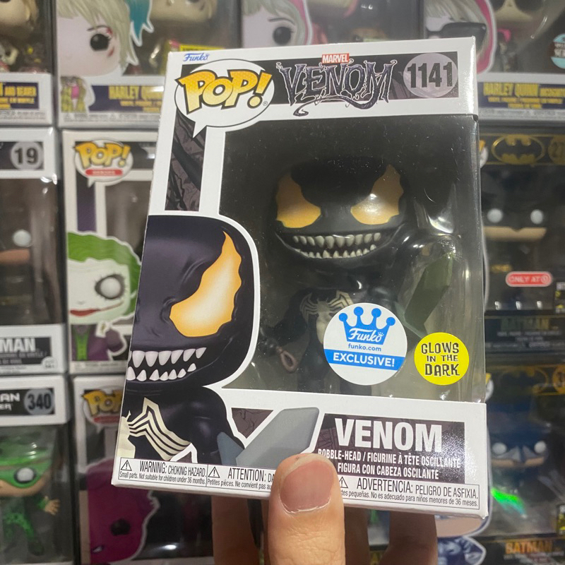 [李大] 正版現貨 Funko POP 漫威 猛毒 拿劍 夜光 Funko Shop Venom #1141