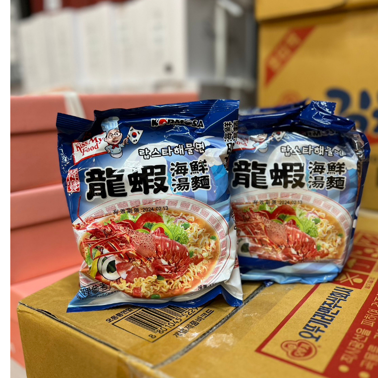 【好煮意】韓國 韓寶  KORMOSA 龍蝦海鮮湯麵(4包入)