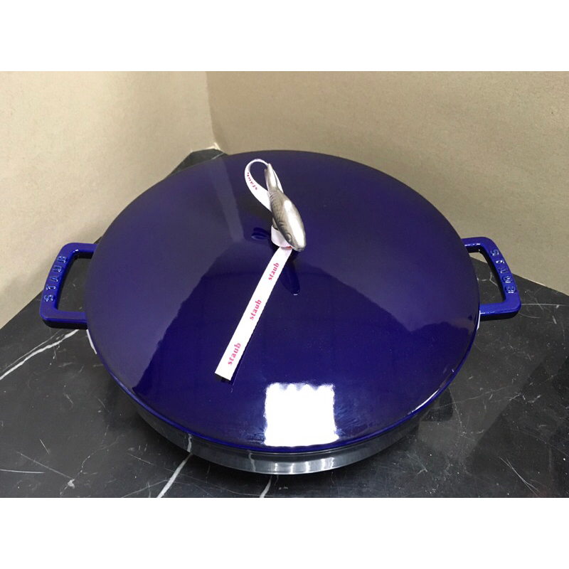 Staub 魚鍋 鑄鐵鍋(藍色)28cm