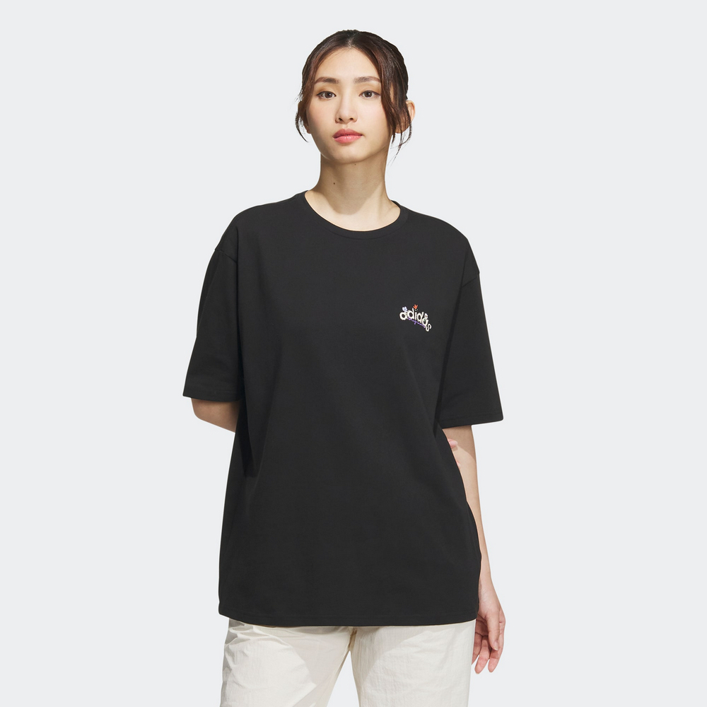 ADIDAS 短袖上衣 SUMMER TEE SS 3 女 IK8635 黑色