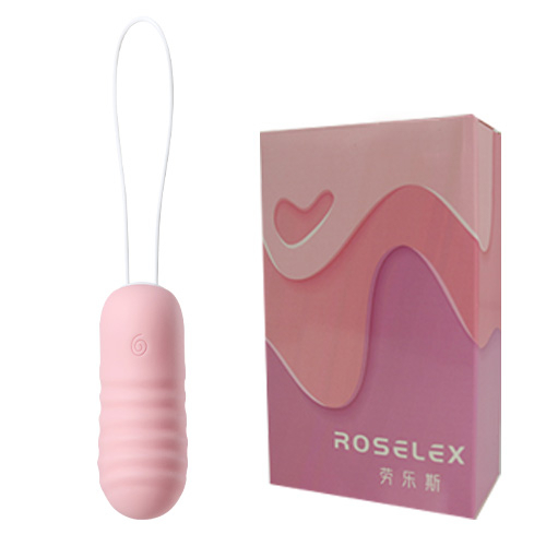 ROSELEX 女用跳蛋 無線跳蛋 10段變頻強震穿透快感拉繩跳蛋﹝環紋摩擦+親膚硅膠+USB充電﹞ 成人 情趣跳蛋